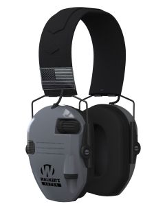 Walker's GWPRSEMPATGY Razor Patriot 23 dB Over the Head Sports South Exclusive Black/Gray Polymer