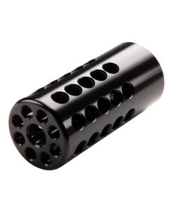 Tactical Solutions 1022CMPBLK X-Ring Compensator Black Gloss Aluminum with 1/2"-28 tpi Threads, .920" Diameter &amp; 360 Degree Ports for 22 LR Ruger 10/22