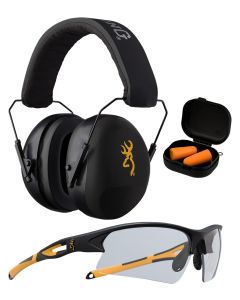 Browning 126368 Range KitFoam Plastic with Foam 27 dB 36 dB Over the Head Orange Black Adult