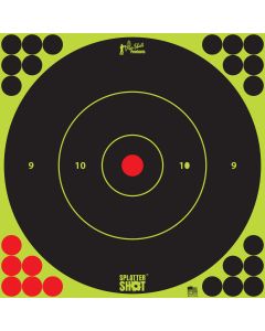 Pro-Shot 12BGREEN5PK SplatterShotSelf-Adhesive Paper Black/Green 12" Bullseye 5 Pack