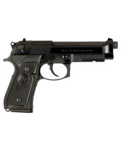Beretta USA JS92M9A1CA M9A1 *CA Compliant Full Size Frame 9mm Luger 10+1, 4.90" Black Steel Barrel, Black Bruniton Serrated Steel Slide, Black Aluminum Frame w/Picatinny Rail