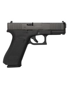 Glock PA455S201 G45 Gen5 Compact 9mm Luger 10+1 4.02" Black GMB Barrel, Black nDLC Serrated Slide, Black Polymer Frame w/Accessory Rail, Black Textured w/Interchangeable Backstrap Grip, Ambidextrous