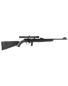 Mossberg 38232 802 Plinkster w/Optic Full Size 22 LR 10+1 18" Blued Steel Barrel, Blued 3/8" Dovetail Steel Receiver, Black Fixed Synthetic Stock, 4x Scope, Right Hand