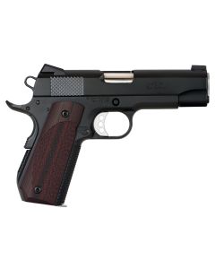 Ed Brown KC18G4 1911 Kobra Carry 45 ACP 7+1 4.25" Stainless Recessed Crown Barrel, Black Gen4 Snakeskin Serrated Carbon Steel Slide &amp; Frame w/Beavertail, Laminate Wood Grip