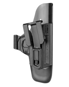 FAB Defense SCCG9B Scorpus CovertIWB Black Polymer Belt Clip Compatible w/Glock 17/19/23/32 Belt 1.50-1.75" Wide Right Hand