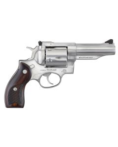 Ruger 5050 Redhawk45 ACP/45 Long Colt 6rd, 4.20" Satin Stainless Steel Barrel, Cylinder &amp; Frame, Lasered Hardwood Grip, Exposed Hammer