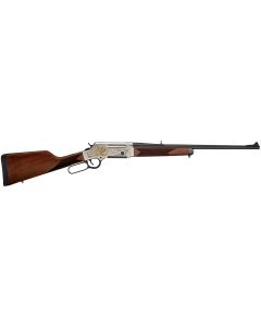 Henry H014WL243 Long Ranger Wildlife Full Size 243 Win 4+1 20" Blued Steel Barrel, Engraved Nickel-Plated w/24K Gold Inlay Steel Receiver, American Walnut Stock Right Hand