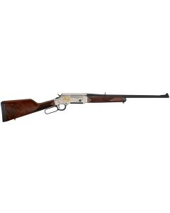Henry H014WL308 Long Ranger Wildlife Full Size 308 Win 4+1 20" Blued Steel Barrel, Engraved Nickel-Plated w/24K Gold Inlay Steel Receiver, American Walnut Stock Right Hand