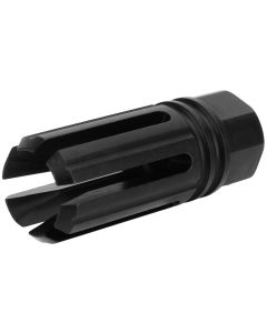 TacFire MZ1005N 6 Prong Flash Hider Black Nitride Steel with 1/2"-28 tpi Threads &amp; 2.22" OAL for 5.56x45mm NATO AR-Platform