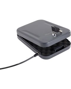Hornady 95200 Standard Lock Box Large Key Entry Black Steel Holds 1 Handgun 9.50" L x 6.50" W x 1.75" D