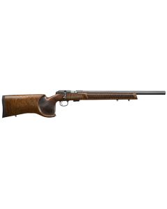 CZ-USA 02345 CZ 457 Varmint MTR Full Size 22 LR 5+1 20" Black Nitride 20.5 Barrel Black Nitride Steel Receiver Turkish Walnut Fixed Varmint-Style Stock Right Hand