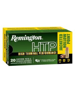 Remington Ammunition 28288 HTP9mmLuger 115gr Jacketed Hollow Point 20 Per Box/25 Case