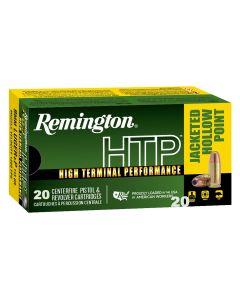 Remington Ammunition 28293 HTP9mmLuger+P 115gr Jacketed Hollow Point 20 Per Box/25 Case