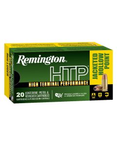 Remington Ammunition 28295 HTP9mmLuger 147gr Jacketed Hollow Point 20 Per Box/25 Case