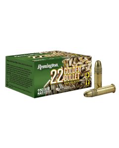 Remington Ammunition 21229 Golden Bullet Rimfire 22LR 36gr Plated Hollow Point 225 Per Box/10 Case