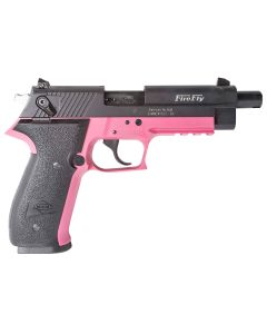 GSG GERG2210TFFP FireFly22 LR 10+1 4.90" Black Steel/Threaded Barrel &amp; Serrated Slide, Pink Zinc Alloy w/Beavertail Frame, Black Polymer Grip