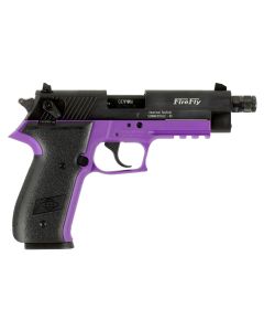 GSG GERG2210TFFL FireFly22 LR 10+1 4.90" Black Threaded Barrel &amp; Serrated Slide, Purple Zinc Alloy w/Accessory Rail Frame, Black Polymer Grip
