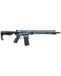 Patriot Ordnance Factory 01580 Wonder5.56x45mm NATO 16.50" 30+1 Blue Titanium Cerakote 6 Position MFT Minimalist Stock