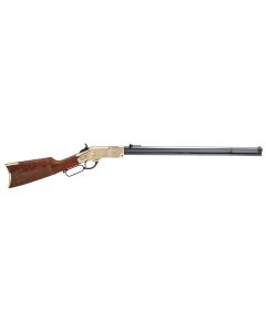 Henry H011D3 Original Deluxe 3rd Edition Full Size 44-40 Win 13+1 24.50" Blued Octagon Barrel, Brass Polished Brass Receiver, Fancy American Walnut Wood Stock Ambidextrous