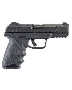 Ruger 3819 Security-99mm Luger4" Barrel 10+1, Black Polymer Frame With Picatinny Acc. Rail, Black Oxide Steel Slide, Hogue Beavertail HandALL Rubber Grip
