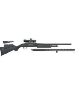 Mossberg 54047 500 Field/Deer Pump 20 Gauge 5+1 3" 26" Vent Rib/24" Slugster Barrels, Matte Blued Metal Finish, Synthetic Dual Comb Stock, Includes Accu-Set Chokes &amp; Dead Ringer 2.5x20mm Scope