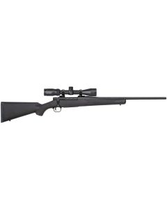 Mossberg 28052 Patriot22-250 Rem Caliber with 5+1 Capacity, 22" Fluted Barrel, Matte Blued Metal Finish &amp; Black Synthetic Stock Right Hand (Full Size) Includes Vortex Crossfire II 3-9x40mm Scope