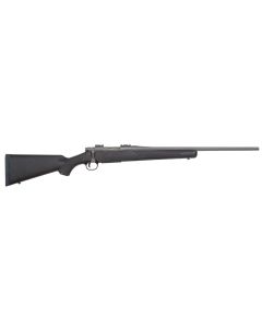 Mossberg 28068 PatriotFull Size 22-250 Rem 5+1 22" Stainless Cerakote Fluted Barrel, Drilled &amp; Tapped Stainless Cerakote Receiver, Black Fixed Synthetic Stock, Right Hand