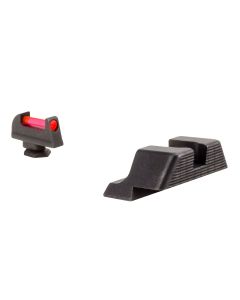Trijicon 601029 Fiber SightsRed/Fiber Optic Front Sight-Black/Blank Rear Sight Glock 42/43/43X Small Frame