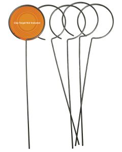 Birchwood Casey 49010 Clay Holder Stand Target Stand Silver Wire Standing 5 Pack