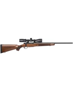 Mossberg 27940 Patriot308 Win Caliber with 5+1 Capacity, 22" Fluted Barrel, Matte Blued Metal Finish &amp; Walnut Stock Right Hand (Full Size) Includes Vortex Crossfire II 3-9x40mm Scope