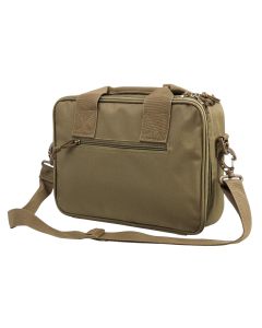 NcStar CPDX2971T VISM Double Pistol Range Bag w/ Mag Pouches Loop Fasteners Zippers Padding &amp; Tan Finish