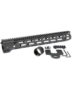 MIDWEST INDUSTRIES INC MICRM14 M-Series AR-15 6061 Aluminum Black Hard Coat Anodized 14"