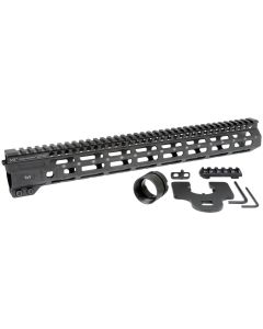 MIDWEST INDUSTRIES INC MICRM15 M-Series AR-15 6061 Aluminum Black Hard Coat Anodized 15"