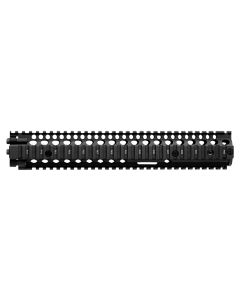 Daniel Defense 0100408001006 M4A1 RIS II Handguard 12.25" 2-Piece, Free-Floating Style Made of 6061-T6 Aluminum with Black Anodized Finish &amp; Picatinny Rail for AR-15