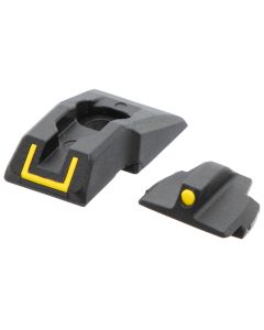 Ruger 90649 Security 9 Sight SetBlack/Yellow