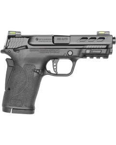 Smith &amp; Wesson 12717 Performance Center M&amp;P Shield EZ M2.0 380 ACP 3.80" 8+1 Black Black Armornite Stainless Steel Slide Black Polymer Grip