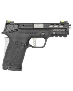 Smith &amp; Wesson 12718 Performance Center M&amp;P Shield EZ M2.0 380 ACP 3.80" 8+1 Matte Black Black Armornite Stainless Steel Slide Black Polymer Grip Silver Colored Accents