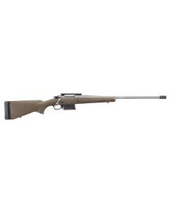 Ruger 47198 Hawkeye Long-Range Hunter Full Size 6.5 Creedmoor 5+1 22" Matte Stainless Steel Threaded Barrel, Picatinny Rail Stainless Steel Receiver, Black Speckled Brown Adj LOP Laminate Stock