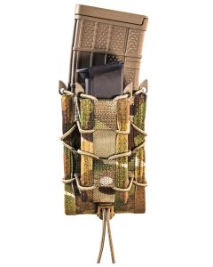 High Speed Gear 13DD10MC TACO Double Decker Mag Pouch MultiCam Nylon Belt Belts 2.25" Wide Compatible w/ Rifle Compatible w/ Pistol