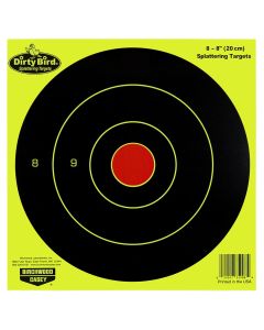 Birchwood Casey 35950 Dirty BirdBullseye Paper Hanging Pistol/Rifle Black/Yellow 50 Per Pkg
