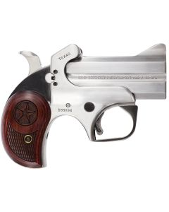 Bond Arms BATD Texas Defender 357 Mag/38 Sp 2rd 3" Barrel, Stainless Metal Finish, Rosewood Grip, Blade Front/Fixed Rear Sights, Manual Safety