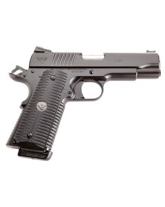 Wilson Combat ACPCOM9 ACP Commander 9mm Luger 10+1 4.25" Stainless Match Grade Barrel, Black Serrated Carbon Steel Slide, Black Armor-Tuff Carbon Steel Frame w/Beavertail, Black G10 Eagle Claw Grip