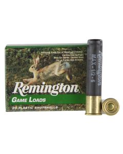 Remington Ammunition 20014 Game Load410 Gauge 2.50" 1/2 oz 6 Shot 20 Per Box/ 10 Cs