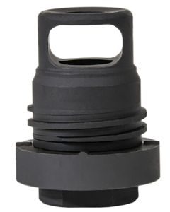 Yankee Hill 3102-1MB-24A Mini Phantom Q.D. Muzzle Brake Black Melonite Steel with 5/8"-24 tpi Threads &amp; 1.60" OAL for 30 Cal AR-Platform