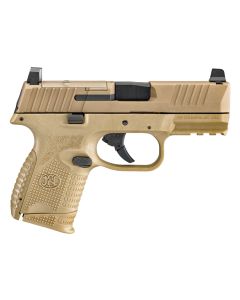 FN 66100574 509C MRD 9mm Luger 15+1/12+1, 3.70" Black Recessed Target Crown/Steel Barrel, Flat Dark Earth PVD Optic Ready/Serrated Slide &amp; Polymer Frame w/Picatinny Rail,Ambidextrous