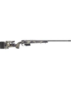 Bergara Rifles B14S382 B-14 Wilderness HMR 6.5 Creedmoor 5+1 24" Threaded, Sniper Gray Cerakote Barrel/Rec, Adj. SoftTouch Woodland Camo Stock with Mini-Chassis, Omni Muzzle Brake