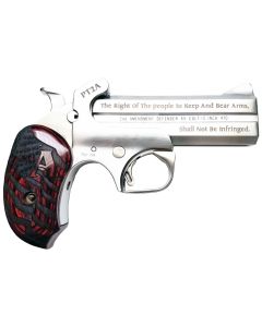 Bond Arms PT2A Protect the 2nd Amendment38 Special,357 Mag 4.25" 2 Round Stainless Steel Rosewood Grip