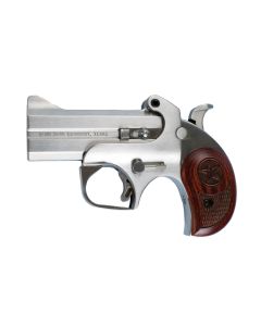 Bond Arms BAC2K Century 2000 38 Special/357 Mag 2rd 3.50" Stainless Steel Double Barrel &amp; Frame, Auto Extractor &amp; Rebounding Hammer, Blade Front/Fixed Rear Sights, Rosewood Grip, Manual Safety