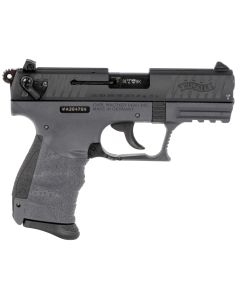 Walther Arms 5120765 P22 Q 22 LR 10+1 3.42" Black Steel/Threaded Barrel, Matte Black Tenifer Serrated/Steel Slide &amp; Tungsten Gray Polymer Frame w/Picatinny Rail, Black Interchangeable Backstrap Grips