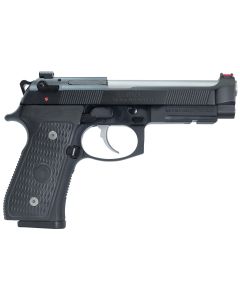 Langdon Tactical Tech LTT-92E-FSTJ 92 Elite LTT9mm Luger Caliber with 4.70" Barrel, 15+1 Capacity, Overall Black Finish Steel, Picatinny Rail Frame, Serrated Slide, VZ/LTT G10 Grip &amp; Trigger Job